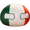 AKTOUR Cuscini luminosi decorativi Countryballs Eu/Germania/Regno Unito/Italia/Cuscino a forma di bambola Eu/Germania/Regno Unito/Italia, lenzuola di seta per capelli e pelle (D, B)