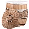 e-wicker24 Alles aus Weide Cesto portabiancheria in vimini