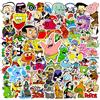 LYLSDSB 90S Cartoon Sticker 100 pezzi vinile classico animazione adesivi per computer portatile, bottiglia d'acqua, skateboard, computer, bagagli, simpatici adesivi anime per adolescenti, adulti e bambini