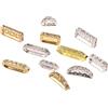 PH PandaHall 6 Stili Multi Strands Cristallo con Strass Distanziatore per Perline Oro Argento Ottone Ponte Distanziatori per creazione di Gioielli Artigianali