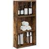 SKTQYQO Mobiletto Bagno A Muro Quercia Affumicata 30x10x60,5 Cm