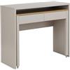 Vente-unique - Console scrivania Loavia - L 100cm x P 40cm x H 87cm - truciolato - beige