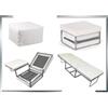 Mitepek Pouf letto a scomparsa, letto richiubibile in microfibra bianco Sicorage Appy