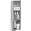 SKTQYQO Armadio Da Bagno A Muro Sonoma Grigia 20x10x60,5 Cm