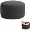 Qnbonrich Pouf in velluto a coste senza imbottitura, con cerniera, morbido organizer per giocattoli per la cameretta dei bambini (grigio scuro)