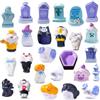 SYTTNUM Ornamenti Miniatura di Halloween, Miniatura Halloween in Resina,Horror Scene Prop Set, Ornamenti Micro Paesaggio -26pcs