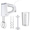 Braun MultiMix 3 - Hand Mixer con 3 Accessori, 550W, Bianco