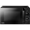 Toshiba MW2-MM20PE(BK) - Forno a microonde indipendente, 20 l, 700 W, 5 livelli di potenza con pratica funzione di scongelamento, illuminazione LED interna, nero