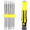 Garosa Set di Cacciaviti di Precisione Piccoli, Universali per Manutenzione e Smontaggio Macchine - Impugnatura Ergonomica con Punte Piatte, Phillips e Torx - Kit Completo per Elettronica e Riparazioni