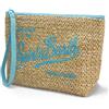 YPWGWRQLW MC2 Saint Barth Pochette in Rafia Intrecciata con Polsino (B)