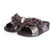 Fitflop Sandali da donna Fit Flop Lulu Bauble-Bead Cross Slide in grigio