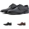 Hitmars Scarpe Eleganti Uomo Artificiale Pelle EU39-EU47 Nero Marrone | Stringate, Formale, Vintage, Eleganti, Comode, Classiche, Matrimonio, Lavoro