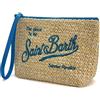 YPWGWRQLW MC2 Saint Barth Pochette in Rafia Intrecciata con Polsino (D)