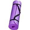 Generic Tappetino sportivo per fitness, spessore 15 mm, abbigliamento da yoga, leggero, durevole, protezione del pavimento, ammortizzazione, attrezzatura da allenamento (viola, taglia unica)