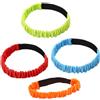 TOYANDONA 4 Pezzi Fasce Elastiche per Corsa a Tre Gambe, Set per Giochi | Tessuto Oxford 210d e Corda in Gomma, Colori Vivaci, Resistente All'usura, per Attività di Gruppo e Genitori
