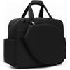 LDDIFHWW Tennis Racket Case Borsa Racchette Borsa Tennis Sacca Tracolla in Tela Impermeabile con Silhouette Elegante E Finiture Sobrie Adatta a Partita, Nero, BordoNero