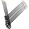 GMZQSN 36 pezzi 12G (2,55mm) 304 stainless Steel Bicycle Spokes with Nuts - 108-225mm for Electric Bike & MTB - Spokes di qualità (12G 177MM BK 36pcs)
