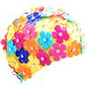 Generisch Cuffia da bagno alla moda con design floreale con strass, cuffia da bagno | Cuffia da nuoto alla moda per donne, mogli, madri, insegnanti, viaggi, piscina, acqua aperta, casa, bagno