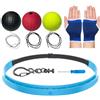 Generico Headband-mounted Boxing Reflex Ball - Adjustable Band Reaction Trainer | Punching Ball Headband for Kids Teens Adults Men Youth Christmas Stocking Boy