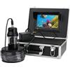 Generic Telecamera per pesca subacquea con display da 9, vista panoramica a 360°, 38 LED regolabili, impermeabilità IP68, per pesca su ghiaccio, lago e barca
