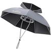 NRVTRE Cappello Ombrello da Pesca Indossabile, Copertura Esterna Indossata dalla Testa, Tettuccio in ABS a Larga con Sottogola per Pescatori, Attività in Giardino Cappello Ombrello Indossato dalla Testa