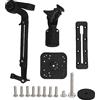 Ausla Kit di Montaggio per Ecoscandaglio, Staffa per Trasduttore con Base in Nylon con Braccio in Acciaio Inossidabile per,