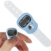 Generic Contatore per dita, contatore Tasbeh, contatore contatore per dita, contatore digitale LCD, contatore digitale resettabile, per uncinetto, inventario, sport, conteggio merci, punteggio, golf