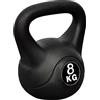 HGNFREF Kettlebell per la casa, 6 kg, attrezzo di allenamento con protezione del pavimento in cemento con rivestimento in plastica per esercizi di fitness