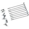 GMZQSN Set di 36 raggi per bicicletta elettrica in acciaio 45#, diametro 12 G, lunghezza 2,5 mm, 70-185 mm, con nippli per riparazione ruote di bici elettrica, colore nero (75 mm)