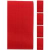 HOMSFOU 5 Pezzi Fascia Capitano Calcio Elastica Regolabile | Nylon Rosso, Area Bianca per Stampa, Facile da Indossare e Togliere, per Allenamento di Calcio