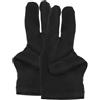 Gatuida 2 Pezzi Guanto da Biliardo a Tre Dita in Spandex Nero per Snooker