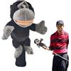 Generisch Copri mazze da golf creativi, design divertente e adorabile con animali | Copri mazze da golf in peluche, simpatico animale divertente per gli appassionati di driver e legno, coprimazze divertenti