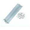 GMZQSN Spokes 13G 173-265mm con argento Tone Nipples - Zincato Bike Wheel Spokes for MTB Road Bike Wheel Repair(36 pezzi 185 mm)