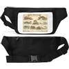 Generic Marsupio unisex con mostri marini leggendari e creature mitiche, nero