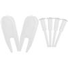 Veemoon Kit Adattatore per Palla da Ginnastica, Tappo Gonfiabile Bianco | Plastica, Ricarica Rapida e Compatibilità Ampia, Accessorio Portatile per Casa e Palestra