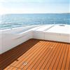 Wipportja Tappetino autoadesivo in schiuma EVA, 240 x 90 cm, in teak con spessore di | Tappetino antiscivolo per barca, marrone con strisce nere, fonoassorbente e tagliabile, per camper e yacht