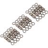TEHAUX 15 Pezzi Doppio Rolling Swivel da Pesca Connettore a Barile in