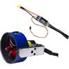 EWsdsfs Propulsore subacqueo Senza spazzole U5 12-24V 250Kg (550LBS) con elica di Spinta 800W for Kayak, ROV, Barche a Remi(CW with 100A ESC)