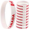 BESTOYARD 10 Pezzi Braccialetti in Silicone con Bandiera Canada Resistente e Riutilizzabile Accessorio per Fan di Calcio e Tornei Sportivi Patriottici per Eventi e Partite