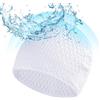Generic Cuffia da nuoto in silicone, design a bolle ad alta elasticità, protezione | Cuffia da nuoto a forma di goccia d'acqua per capelli lunghi, isolamento termico e silicone antiscivolo