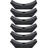 HAPINARY 6 Pezzi Supporto per Manubri in Pp Nero, Rack da 14,6 Cm | Tavolo e Scaffale, Struttura Cava, Mantiene Stabilità, Aiuta a Evitare Rotolamenti