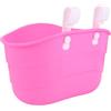 Cabilock Cestino per Bici e Monopattino per Plastica Rosa | Facile da Fissare, Appendere al Manubrio, Pratico per Piccoli Oggetti, per Bici e Monopattino