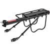 LIFKOME Portapacchi Posteriore per Bicicletta, Bike Luggage Carrier, Lega di Alluminio Nero, per Mountain Bike e Road Bike, per Viaggi e Uso Outdoor