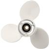 Asyduey per 9.9Hp 15Hp 9 1/4 X10 Barca Un Vite nel Lega di Alluminio 3 Lame 8 Spline Motore Marino Parte 63V-45952-10-EL