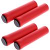 TEHAUX 2 Paia Manopole per Manubrio Bici in Spugna Rosso, Coppia per 22 Mm | Elastiche e Resistenti All'usura, Installazione Facile, Effetto Assorbente