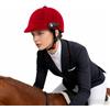 dellyy Casco da Equitazione 55-62 cm in Velluto per Adulti | Casco regolabile per donna e uomo, robusta calotta in ABS con rivestimento in velluto, circonferenza testa 55-62 cm