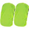 VILLCASE 2 Pezzi Copertura Antipioggia per Borsa Bici Posteriore, Verde | Tessuto, Installazione Semplice, Alta Visibilità, per Borsa Posteriore e Portapacchi