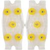 Generic Coppia di tacchetti antiscivolo per racchette da neve, in TPE, 5 tacchetti | Inverno Ghiaccio Neve Spikes Grips per Scarpe Stivali Inverno Neve Trekking Arrampicata Pesca Outdoor Running