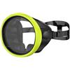 Baoblaze Maschera Subacquea Occhiali da Immersione Snorkeling Visiera Facciale Panoramica Vetro Temperato Silicone Antiperdita Struttura Unificata Cinturino , Verde E Nero