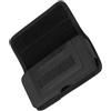 Luxshiny Marsupio Porta Cellulare in Nylon Nero Slot Carte per Sport e | Design Verticale, Anti-graffio, per Smartphone 6, 1-6, 8 Pollici, Robusto